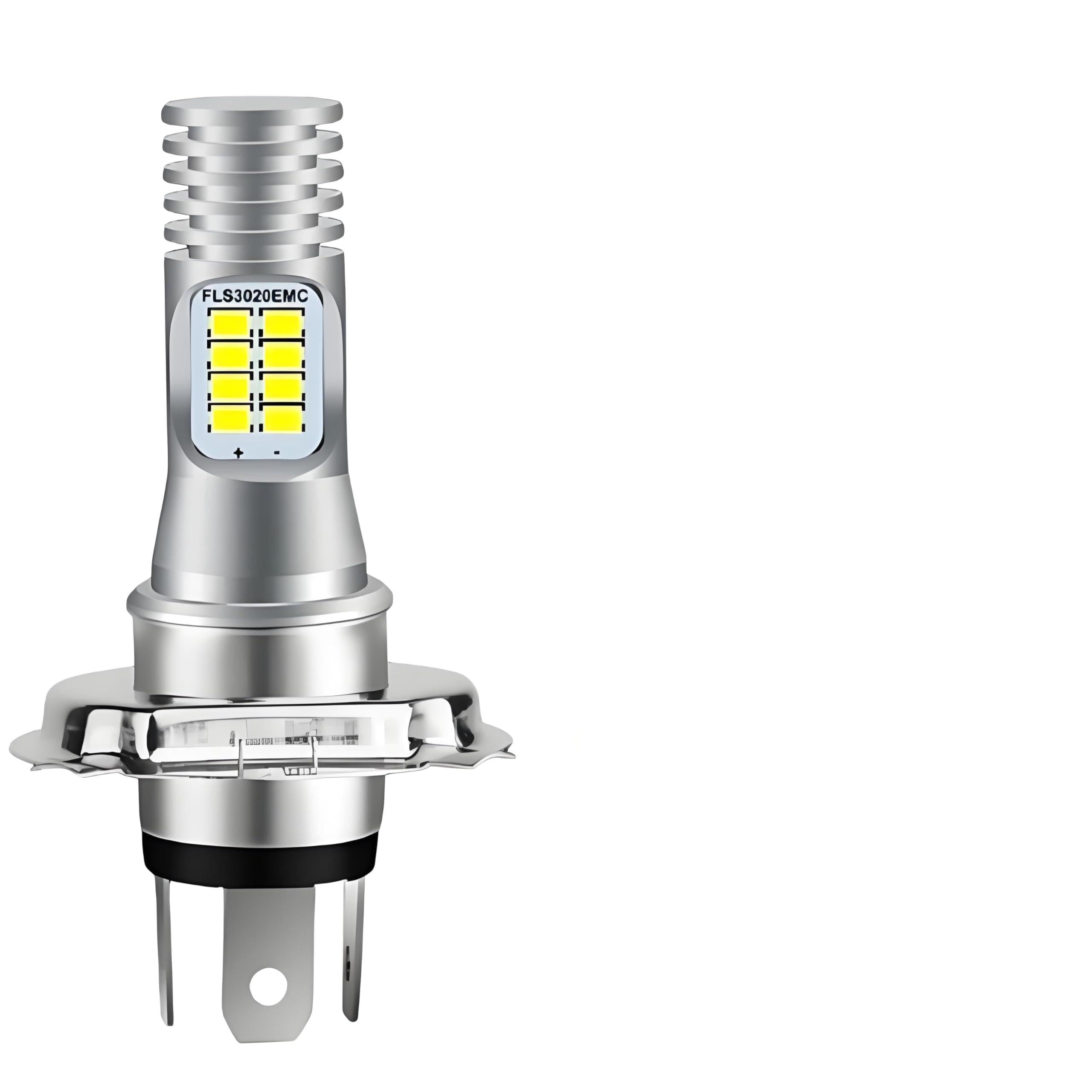 Amazon | H4/HS1 バイク用 LEDヘッドライト Hi/Lo切替 1800lm 6500K